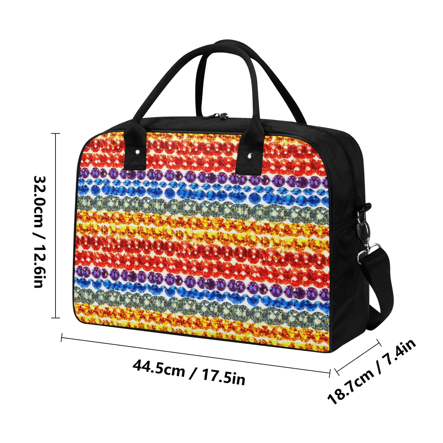 Stylish LGBTQ+ Rainbow Holdall | Travel with Pride | Nylon Holdall Bag