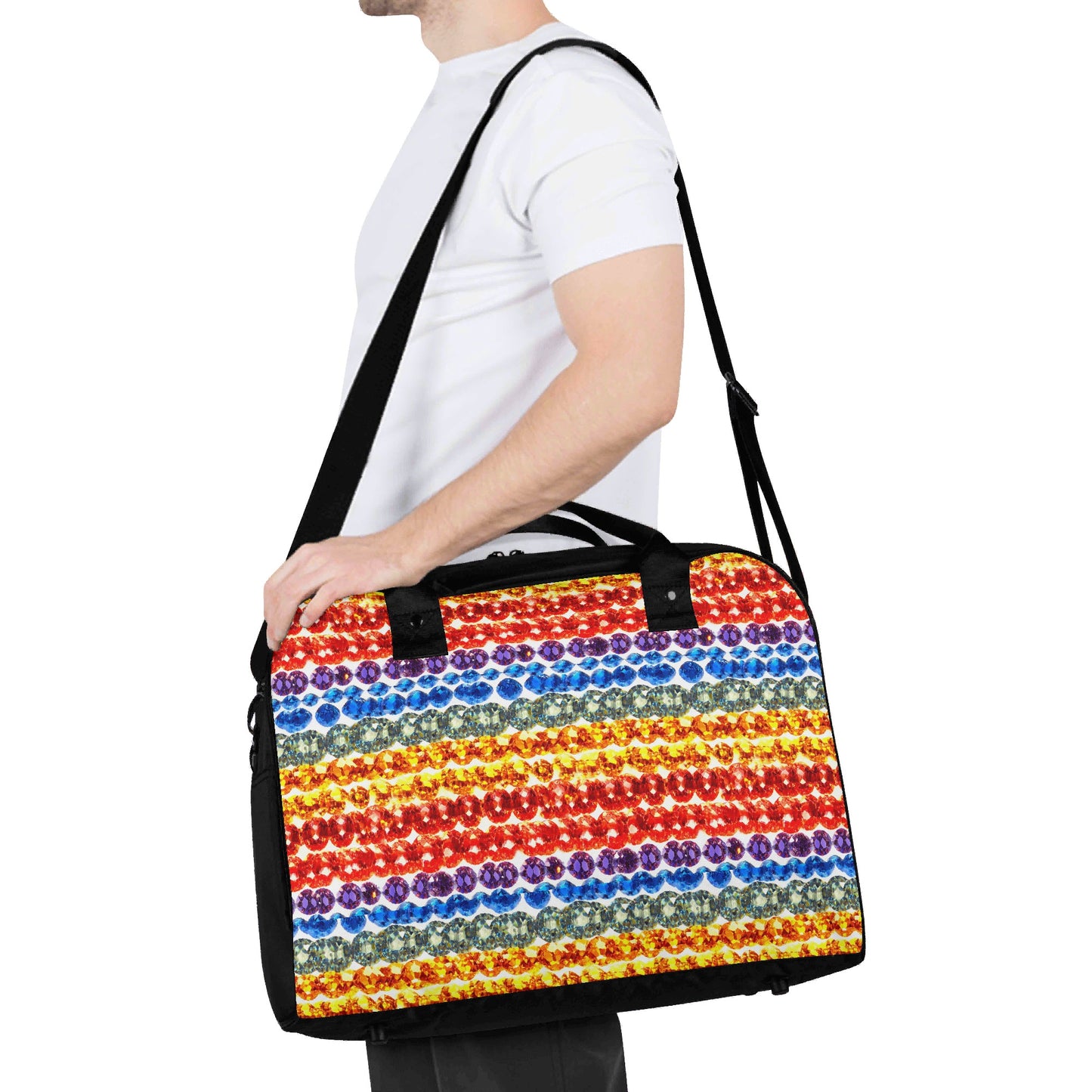 Stylish LGBTQ+ Rainbow Holdall | Travel with Pride | Nylon Holdall Bag