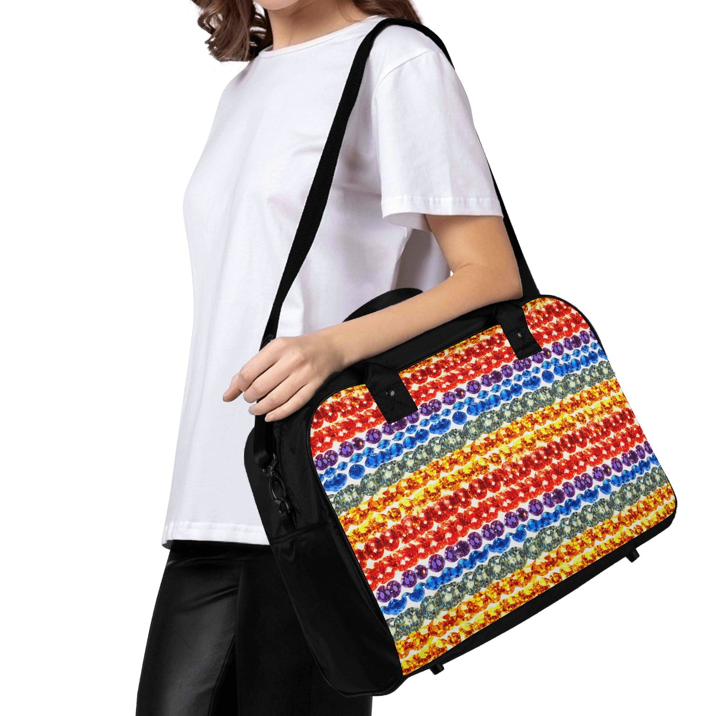 Stylish LGBTQ+ Rainbow Holdall | Travel with Pride | Nylon Holdall Bag