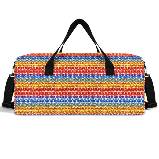 Bold Rainbow Duffel Bag |Minimalist Travel Duffel Bags Sport Gym Tote Bag | Pride LGBTQ Gym Bag