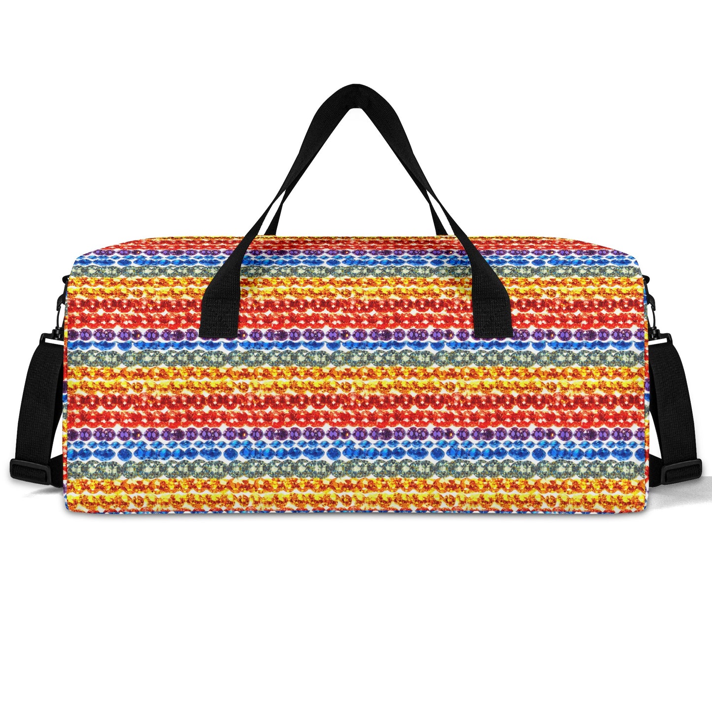 Bold Rainbow Duffel Bag |Minimalist Travel Duffel Bags Sport Gym Tote Bag | Pride LGBTQ Gym Bag