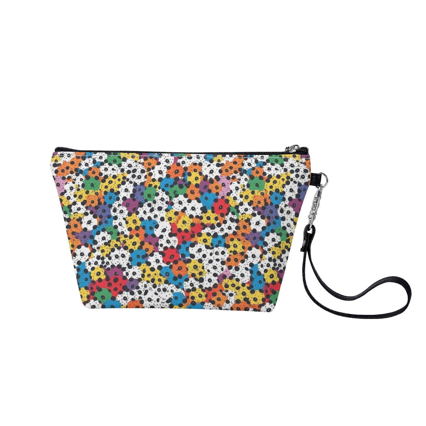 Vibrant Rainbow Makeup Bag | Compact Style with a Bold Statement | Zipper Sling Make Up Bag