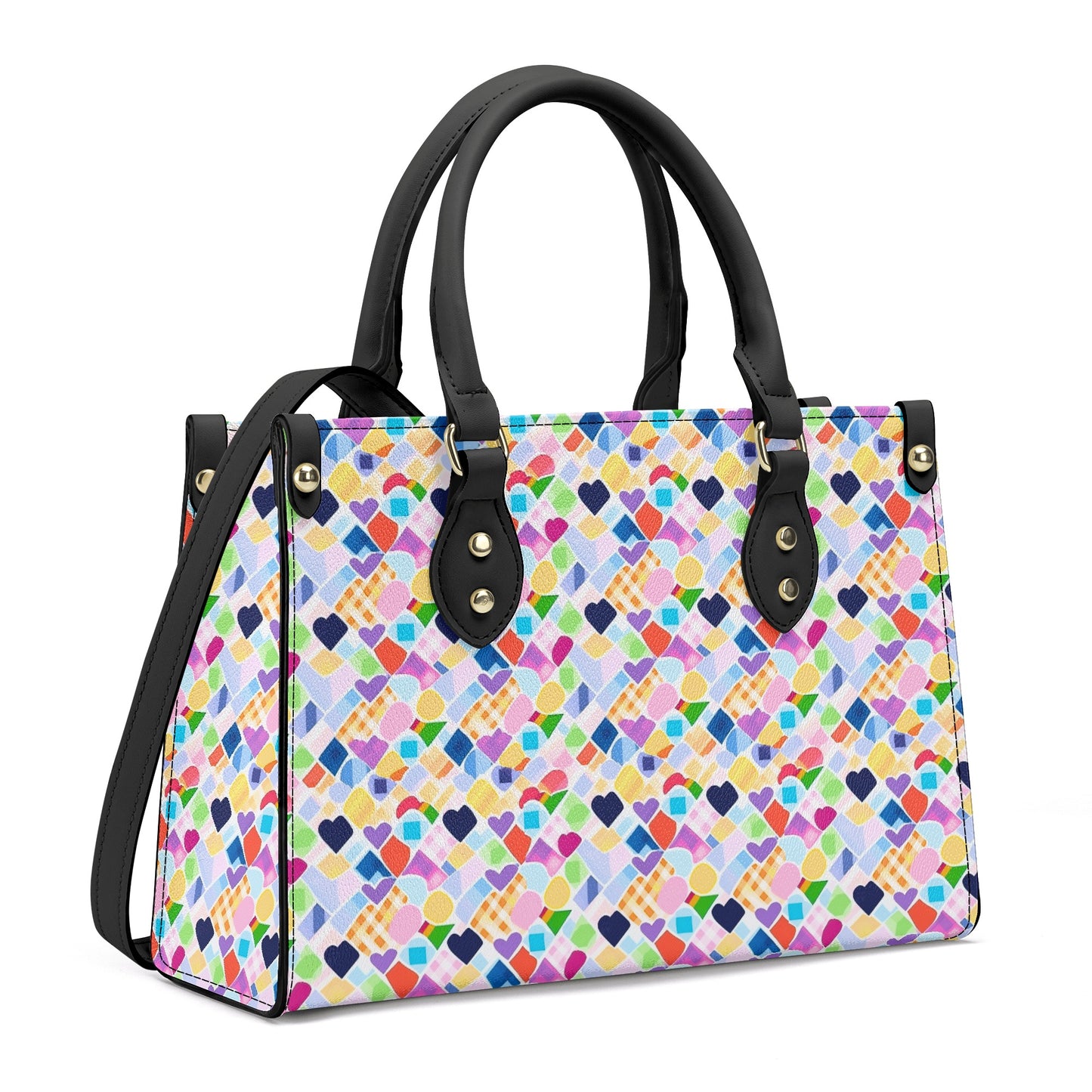 Rainbow Confetti Handbag | Boldly Queer, Unapologetically You | Women PU Handbag Version 1 With Shoulder Strap